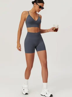 Hip-Lifting Yoga Shorts Set