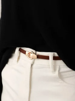 Hook Buckle Skinny Belt