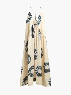 Ink Ripple Leisure Long Dress