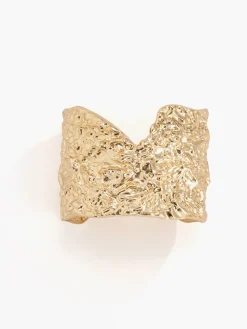 Irregular Gold Cuff Bracelet