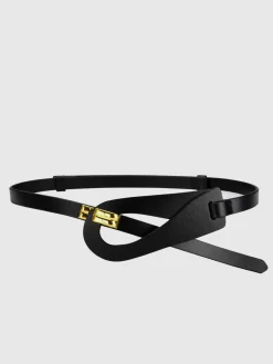 Irregular Hollow Leather Belt