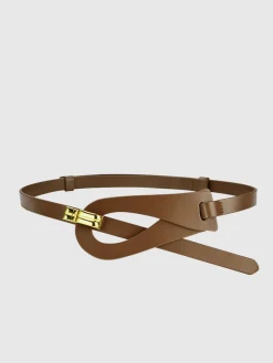 Irregular Hollow Leather Belt