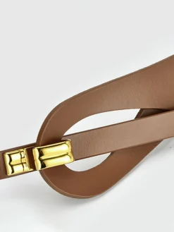 Irregular Hollow Leather Belt