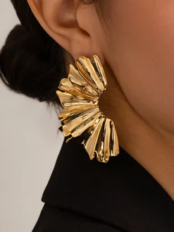 Irregular Leave Drop Earrings