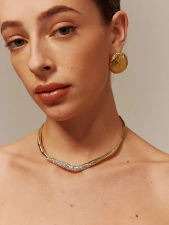 Irregular Ziron Choker Necklace