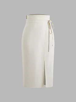 Isla Ivory Midi Skirt