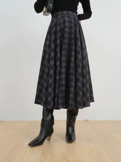 Keep In Check Long Skirt