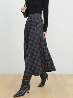 Keep In Check Long Skirt
