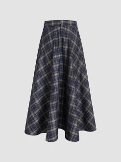 Keep In Check Long Skirt