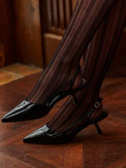 Kitten Slingback Pumps