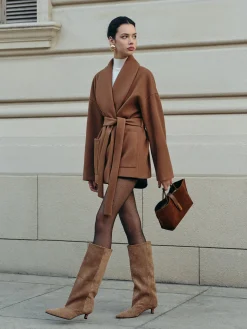 Kitten Suede Knee-High Boots