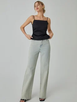 Knotted Backless Tank Top