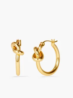 Knotted Hoop Earrings