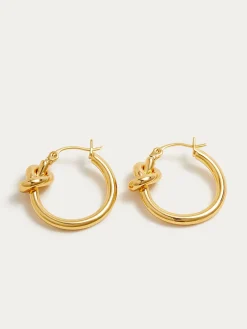 Knotted Hoop Earrings