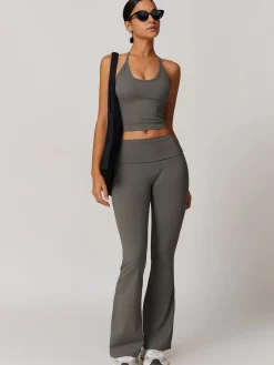 Lace Up Active Pants Set