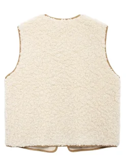 Lace Up Fleece Vest