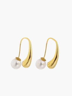 Lantern Shape Pearl Earrings