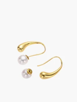 Lantern Shape Pearl Earrings