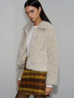 Lapel Fleece Short Jacket