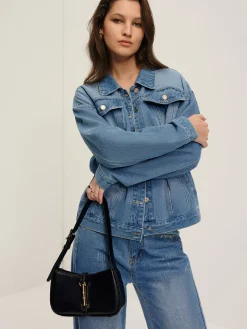 Lapel Pockets Denim Jacket