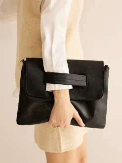 Large Capacity Soft Flap Clutch Bag