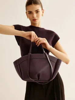 Large Capacity Top Handle Basket Bag