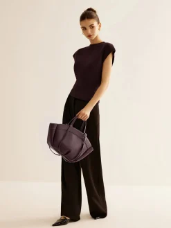 Large Capacity Top Handle Basket Bag