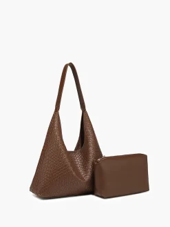 Large Capacity Woven Shoulder Bag