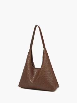 Large Capacity Woven Shoulder Bag