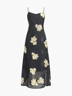 Large Floral Print Cami Long Dress