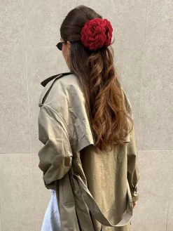 Large Rose Flower Hair Claw