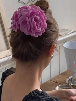 Large Rose Flower Hair Claw