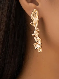 Lava Shaped Stud Earrings