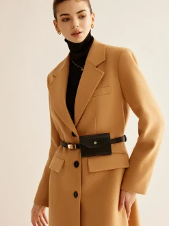 Leather Slim Belt Bag Set