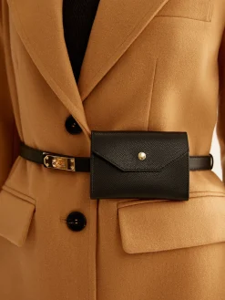 Leather Slim Belt Bag Set