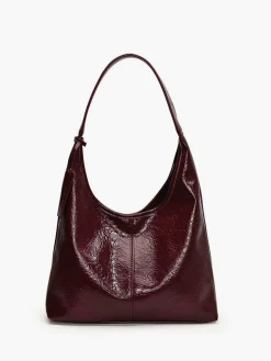 Leisure Button Clasp Hobo Bag