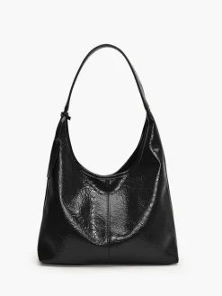 Leisure Button Clasp Hobo Bag
