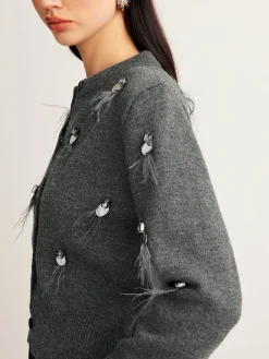 Leisure Button Sequins Cardigan