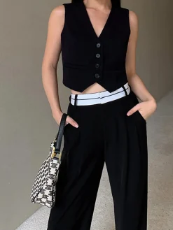 Leisure Button Up Vest