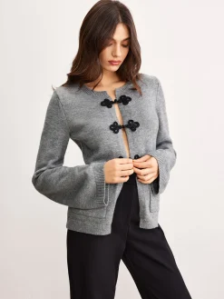 Leisure Chinese Knot Button Cardigan