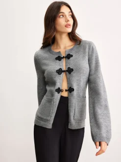 Leisure Chinese Knot Button Cardigan