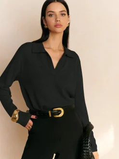 Leisure Collared Pullover Sweater