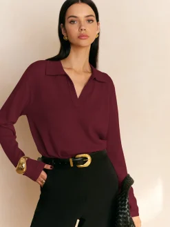 Leisure Collared Pullover Sweater