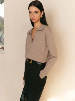 Leisure Collared Pullover Sweater