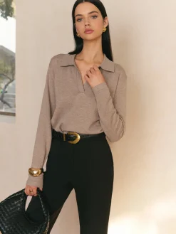 Leisure Collared Pullover Sweater