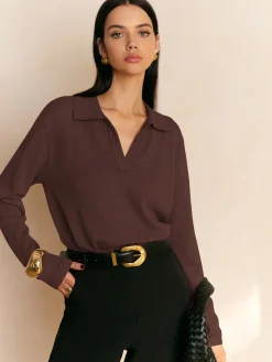 Leisure Collared Pullover Sweater