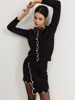 Leisure Contrast Trim Sweater Co-ords