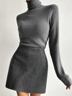 Leisure Piping A-Line Skirt