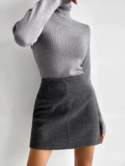 Leisure Piping A-Line Skirt