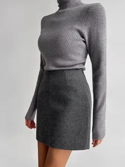 Leisure Piping A-Line Skirt